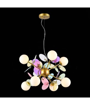 SLE2502-203-08 Люстра подвесная Золотистый/Разноцветный G9 8*5W VOLA-foto4