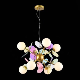 SLE2502-203-08 Люстра подвесная Золотистый/Разноцветный G9 8*5W VOLA-foto4