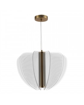 SL6509.203.01 Светильник подвесной ST-Luce Золотистый/Прозрачный LED 1*45W 4000K FESALE-foto2