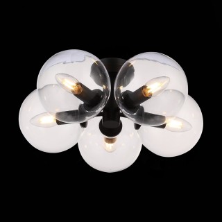 SL424.402.05 Люстра потолочная Черный/Прозрачный E14 5*40W ROSELLO-foto5