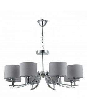SLE105303-08 Люстра подвесная Хром/Серый E14 8*40W LINDA-foto2