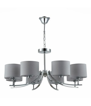SLE105303-08 Люстра подвесная Хром/Серый E14 8*40W LINDA-foto2