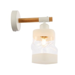 SLE114501-01 Светильник настенный Белый, Светлое дерево/Белый, Прозрачный E27 1*60W ABIRITTO-foto11
