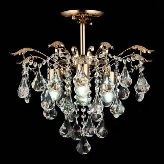 SLE160202-04 Светильник потолочный Французское золото/Прозрачный E27 4*60W KRISTO-foto6