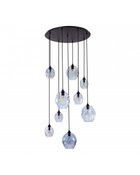 SL1188.403.09 Люстра подвесная ST-Luce Черный/Радужный E14/E27 5+4*40W IDESIA-foto2
