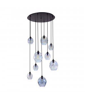 SL1188.403.09 Люстра подвесная ST-Luce Черный/Радужный E14/E27 5+4*40W IDESIA-foto2