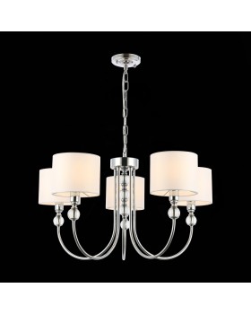 SLE111103-05 Светильник подвесной Хром/Белый E14 5*40W LINNA-foto4