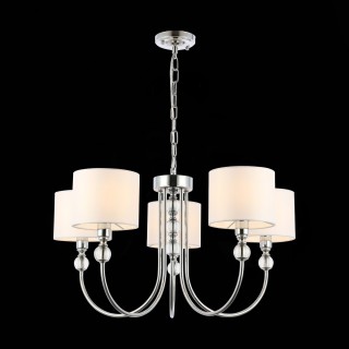 SLE111103-05 Светильник подвесной Хром/Белый E14 5*40W LINNA-foto4