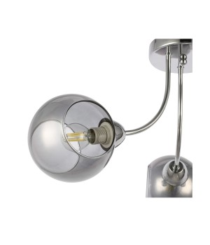 SLE102102-03 Люстра потолочная Хром/Дымчатый E14 3*40W RELOTTE-foto3