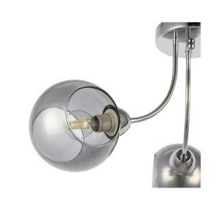 SLE102102-03 Люстра потолочная Хром/Дымчатый E14 3*40W RELOTTE-foto3