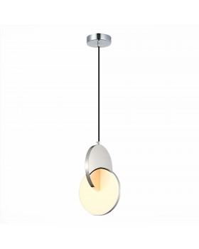 SL6107.113.01 Светильник подвесной ST-Luce Хром/Белый Хром LED 1*12W 3000K Eclisse-foto3