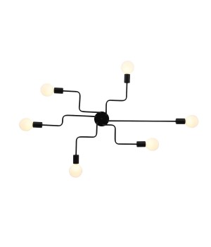 SL419.442.06 Люстра потолочная Черный E27 6*60W ANO-foto21