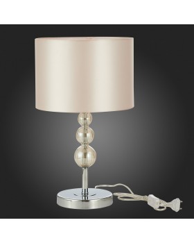 SLE105704-01 Прикроватная лампа Хром/Светло-бежевый E14 1*40W RAMER-foto6