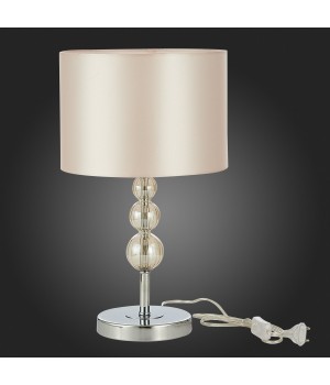 SLE105704-01 Прикроватная лампа Хром/Светло-бежевый E14 1*40W RAMER-foto6