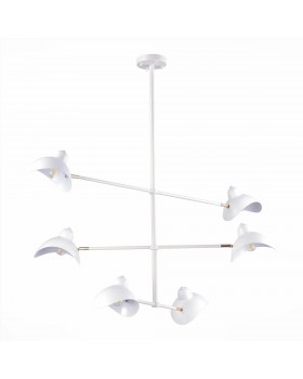 SL1801.503.06 Люстра подвесная ST-Luce Белый/Белый E14 6*60W MINNE-foto2