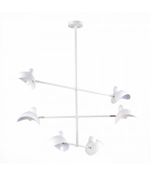 SL1801.503.06 Люстра подвесная ST-Luce Белый/Белый E14 6*60W MINNE-foto2