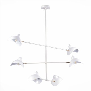 SL1801.503.06 Люстра подвесная ST-Luce Белый/Белый E14 6*60W MINNE-foto2