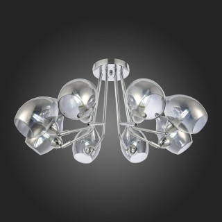 SLE102402-08 Люстра потолочная Хром/Дымчатый E14 8*40W RINNO-foto7