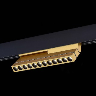 ST805.246.12 Магнитный трековый светильник Золотистый LED 1*12W 4000K 550Lm Ra>90 36° IP20 L220xW22xH117 48VV SKYLINE 48-foto4