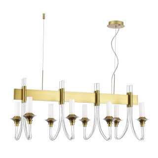 SL1241.213.08 Люстра подвесная ST-Luce Золотистый/Белый E14 8*40W VETRANO-foto2