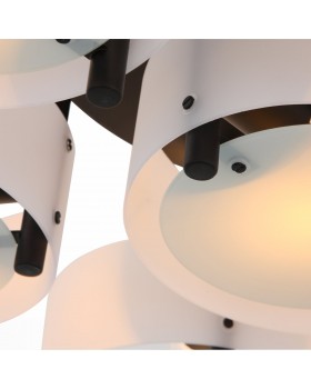 SL483.402.07 Люстра потолочная Черный/Белый E27 7*60W FORESTA-foto3