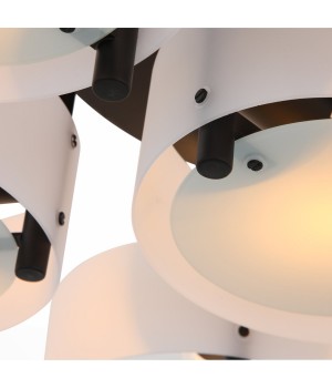 SL483.402.07 Люстра потолочная Черный/Белый E27 7*60W FORESTA-foto3