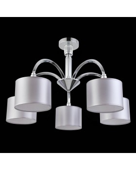 SLE107202-05 Люстра потолочная Хром/Светло-серый E14 5*40W SNERE-foto4