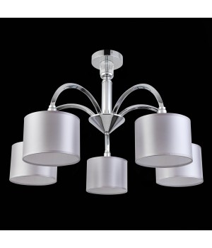 SLE107202-05 Люстра потолочная Хром/Светло-серый E14 5*40W SNERE-foto4