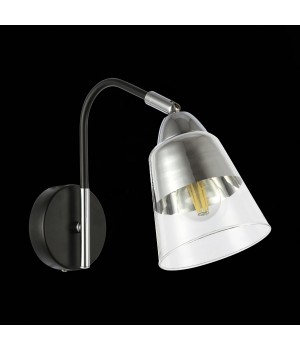 SLE102901-01 Бра Черный, Хром/Прозрачный E27 1*40W LIRINO-foto4