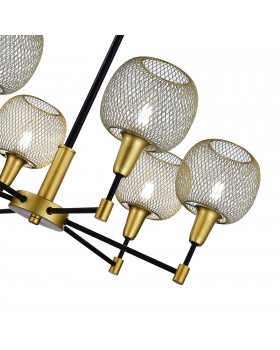 SLE1137-402-06 Люстра потолочная Черный, Золотистый/Желтый E14 6*60W ELITIS-foto3