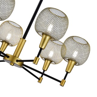 SLE1137-402-06 Люстра потолочная Черный, Золотистый/Желтый E14 6*60W ELITIS-foto3