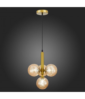 SLE220323-04 Люстра подвесная Золото/Янтарный G9 4*5W - Salerno-foto5