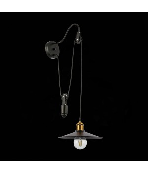 SLE120501-01 Светильник настенный Черный/Черный E27 1*60W ESPERAZZA-foto4