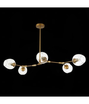 SLE154823-05 Люстра подвесная Золотистый/Прозрачный E27 5*40W RAMETTO-foto4