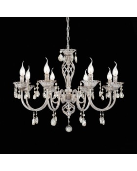 SL139.503.08 Люстра подвесная Слоновая кость, Золото/Прозрачный E14 8*40W SPLENDI-foto3