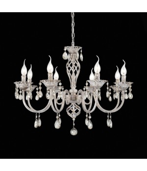 SL139.503.08 Люстра подвесная Слоновая кость, Золото/Прозрачный E14 8*40W SPLENDI-foto3