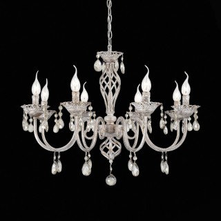 SL139.503.08 Люстра подвесная Слоновая кость, Золото/Прозрачный E14 8*40W SPLENDI-foto3