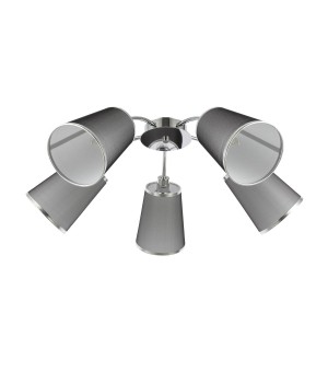 SLE103002-05 Люстра потолочная Хром/Черный E14 5*40W MALEONTE-foto2