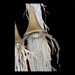 SL1116.203.09 Светильник подвесной ST-Luce Золотой с патиной/Золотой с  патиной, Никель LED 9*5W 3000K SALICA-foto7