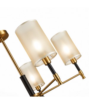 SLE300302-05 Люстра потолочная Латунь, Черный/Шампань E14 5*40W GRANZE-foto3