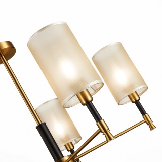 SLE300302-05 Люстра потолочная Латунь, Черный/Шампань E14 5*40W GRANZE-foto3