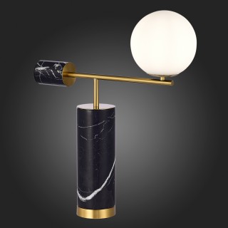 SL1008.404.01 Прикроватная лампа ST-Luce Латунь,Черный/Белый G9 1*5W DANESE-foto4