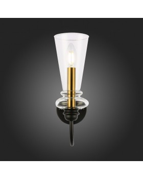SLE112401-01 Светильник настенный Черный/Прозрачный E14 1*40W RAMMO-foto12