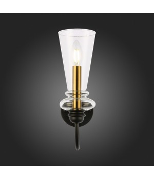 SLE112401-01 Светильник настенный Черный/Прозрачный E14 1*40W RAMMO-foto12