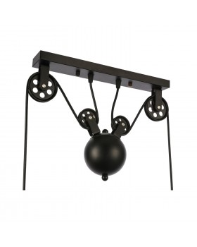 SLE120503-03 Светильник подвесной Черный/Черный E27 3*60W ESPERAZZA-foto10