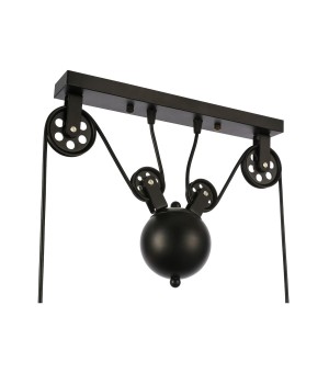 SLE120503-03 Светильник подвесной Черный/Черный E27 3*60W ESPERAZZA-foto10