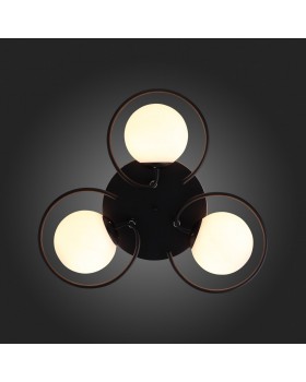 SL418.402.03 Люстра потолочная Черный/Белый E27 3*60W GALIO-foto9