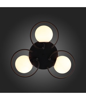 SL418.402.03 Люстра потолочная Черный/Белый E27 3*60W GALIO-foto9