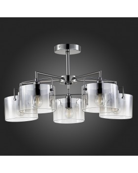 SLE155602-05 Люстра потолочная Хром/Дымчатый E14 5*40W NOSTA-foto6