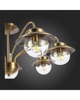 SLE110102-07 Люстра потолочная Античная бронза/Прозрачный E14 7*40W GARONNI-foto3